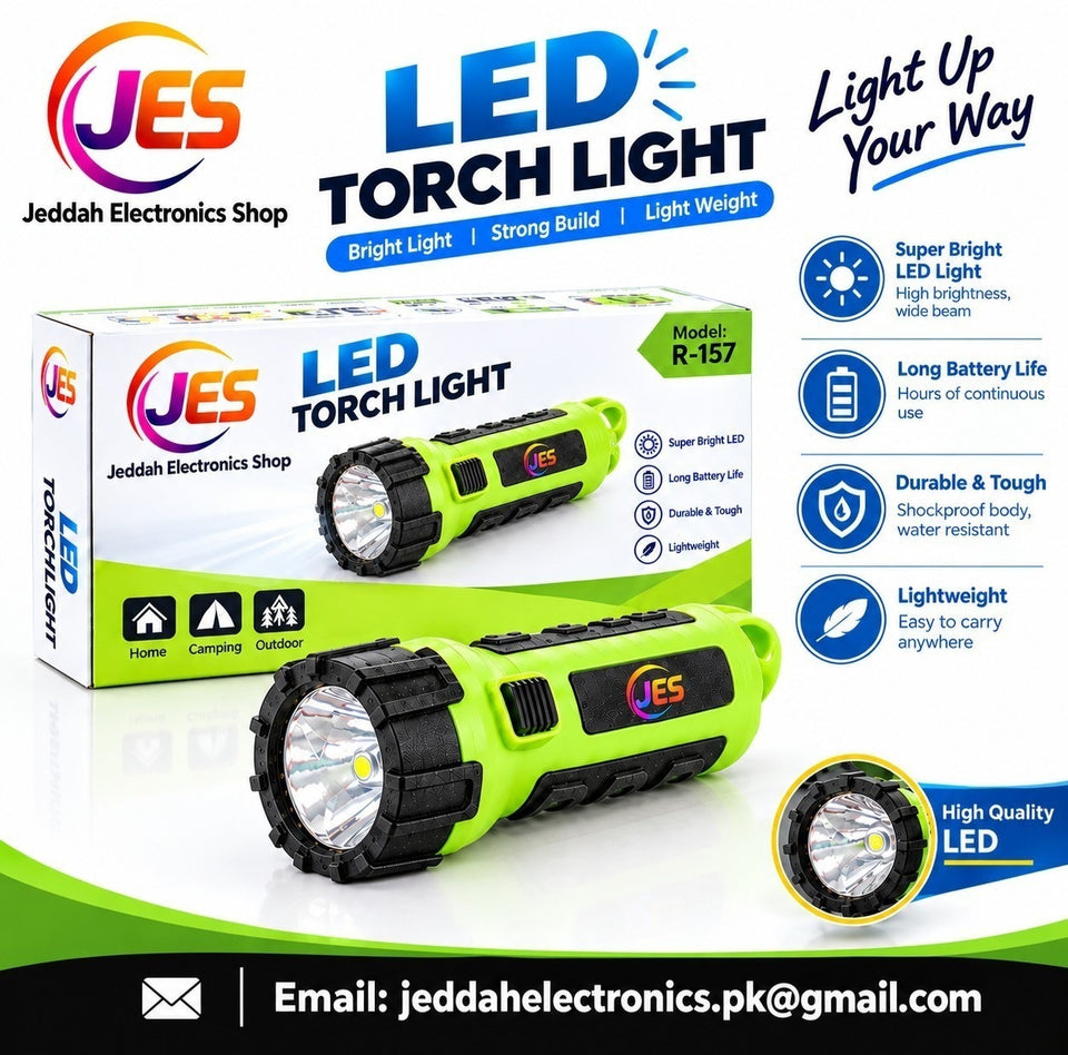 Jeddah Electronics Shop LED Torch Light