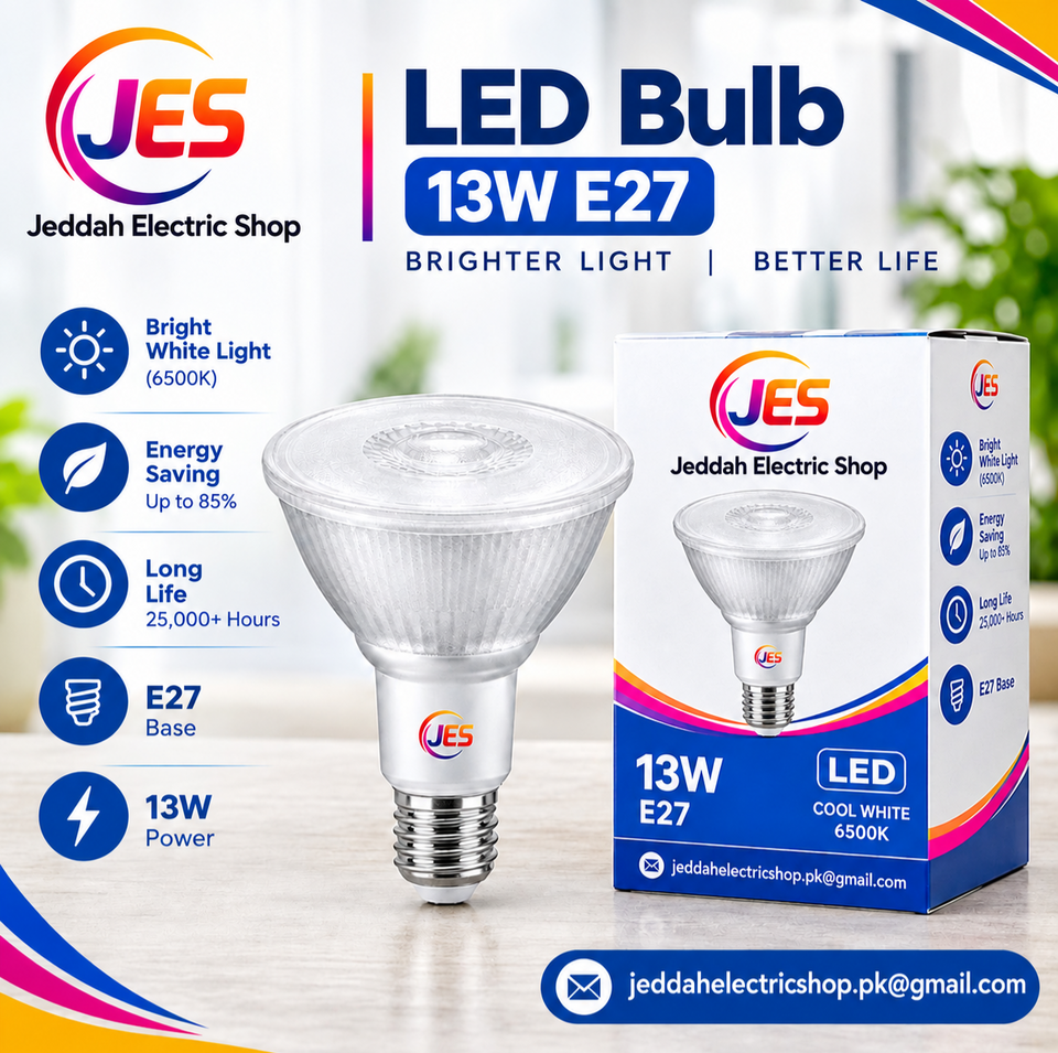 Jeddah Electronics Shop LED Bulb 13W E27